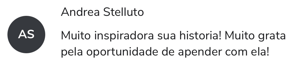 Depoimento de Andrea Stelluto sobre o curso